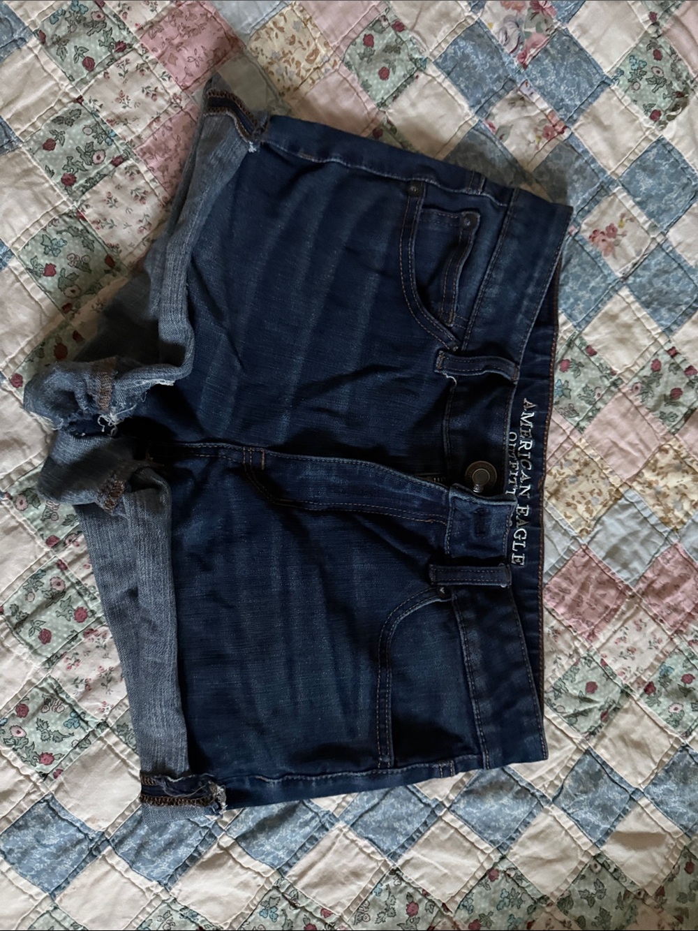 American Eagle Outfitters Dark Blue Women's Denim Jean Shorts